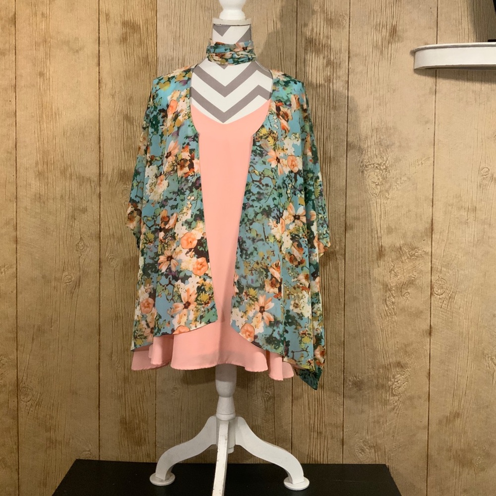 One of a Kind Flowers In the Sky Peta Kimono